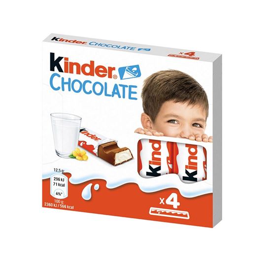 Obrázek z Čokoláda Kinder 50 g - 4 ks