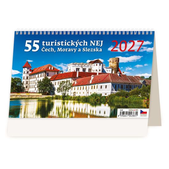 Obrázek z Kalendář stolní - 55 turistických nej… / S24
