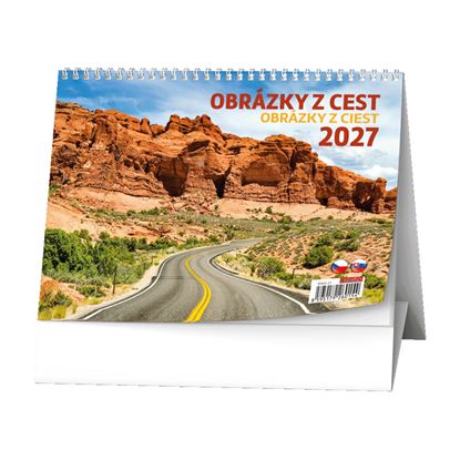 Obrázek Kalendář stolní - Obrázky z cest / BSH3