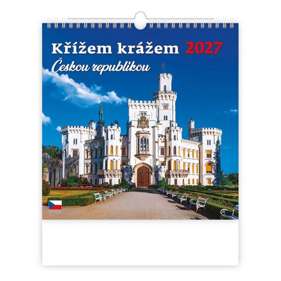 Obrázek z Kalendář nástěnný - Křížem krážem ČR / N173