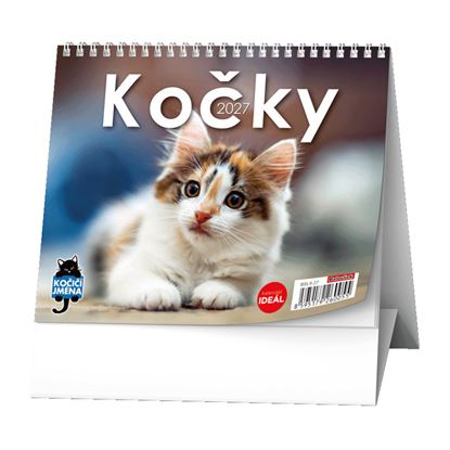 Obrázek Kalendář stolní MINI - Kočky / BSL9
