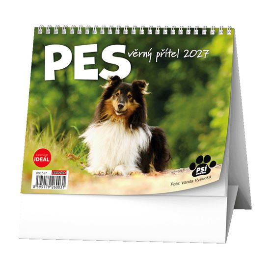 Obrázek z Kalendář stolní MINI - Pes, věrný přítel / BSL7