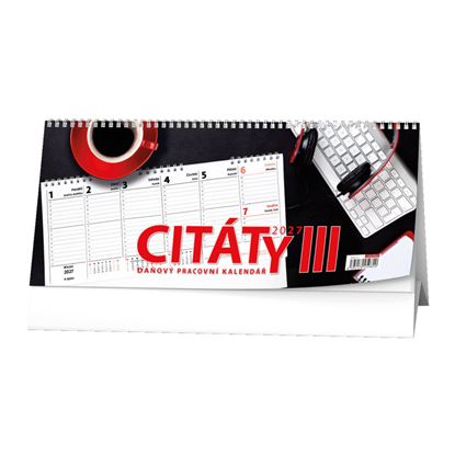 Obrázek Kalendář stolní pracovní - Citáty III. / BSB3