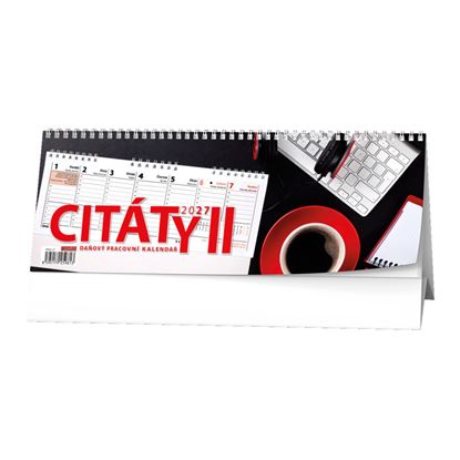 Obrázek Kalendář stolní pracovní - Citáty II / BSB2