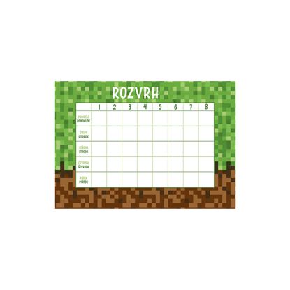 Obrázek Rozvrh hodin A5 - Kostky