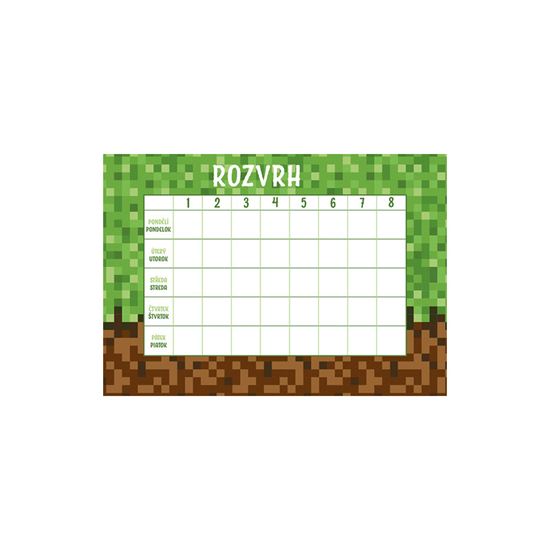 Obrázek z Rozvrh hodin A5 - Kostky