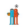 Obrázek z Roller Pilot FriXion Ball Best Friends 0,7 mm - modrá Sport