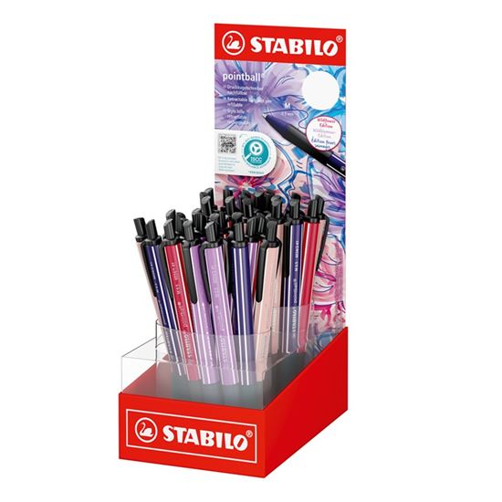 Obrázek z Kuličkové pero STABILO® pointball NatureCOLORS Wildflowers - sada 38 ks