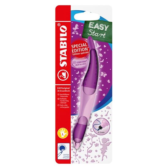 Obrázek z Inkoustový roller STABILO® Original 3D DreamWorld - pro leváky / růžová