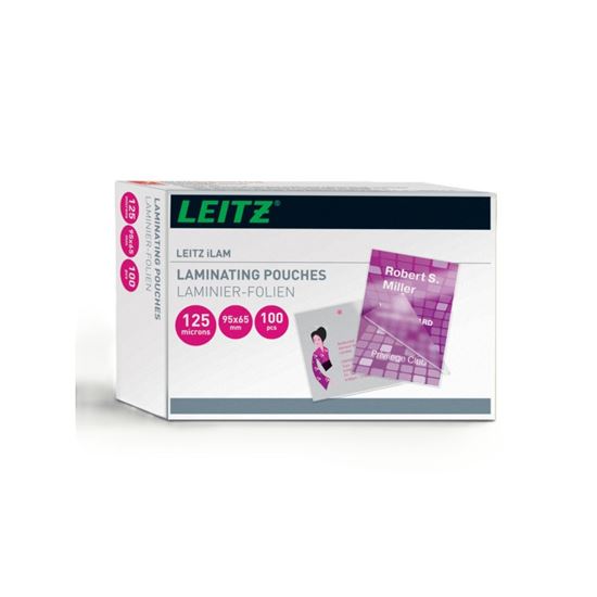 Obrázek z Laminovací pouzdra Leitz iLAM 65 x 95 mm - 125 mic / 100 ks