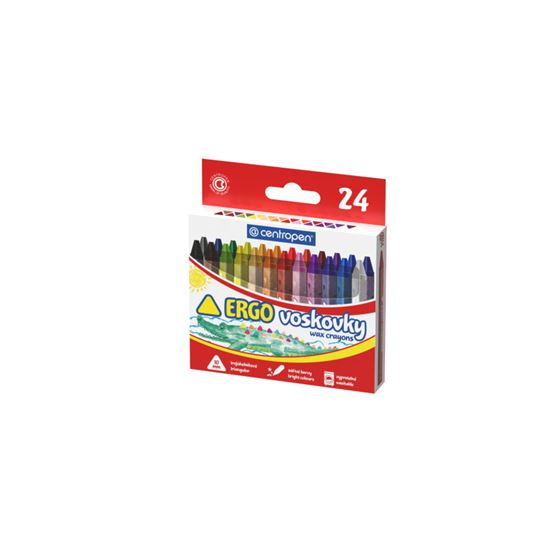 Obrázek z Pastelky voskové Centropen 9531 trojhranné - 24 barev