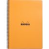 Obrázek z Blok kroužkový Clairefontaine Rhodia A4+ - linka / 80 listů / oranžová