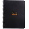 Obrázek z Blok kroužkový Clairefontaine Rhodia A4+ - čtvereček / 80 listů / černá