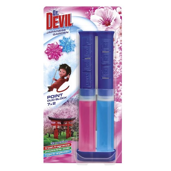 Obrázek z Dr.Devil WC Point Duo Block 65ml - Japanese garden