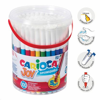 Obrázek Popisovače Carioca Joy - 100 ks