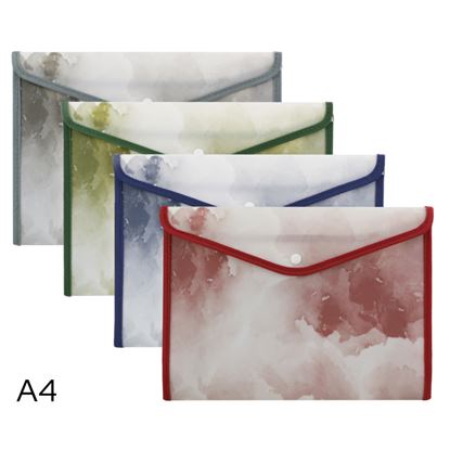 Obrázek Spisové desky s drukem A4 Luma Clouds - mix / obšité s klopou
