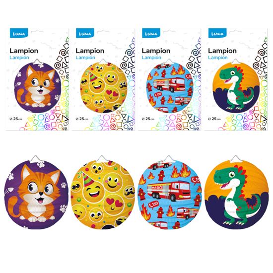 Obrázek z Lampion kulatý - dětský mix / 25 cm
