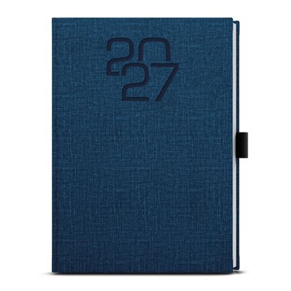 Obrázek Diář FABRIC - A5 / denní / modrá