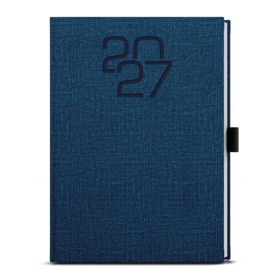 Obrázek z Diář FABRIC - A5 / denní / modrá