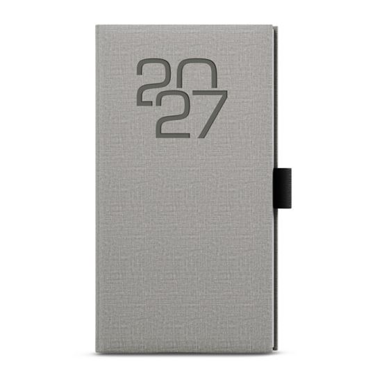 Obrázek z Diář kapesní FABRIC - týdenní / šedá