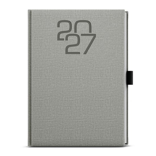 Obrázek z Diář FABRIC A5 - týdenní / šedá