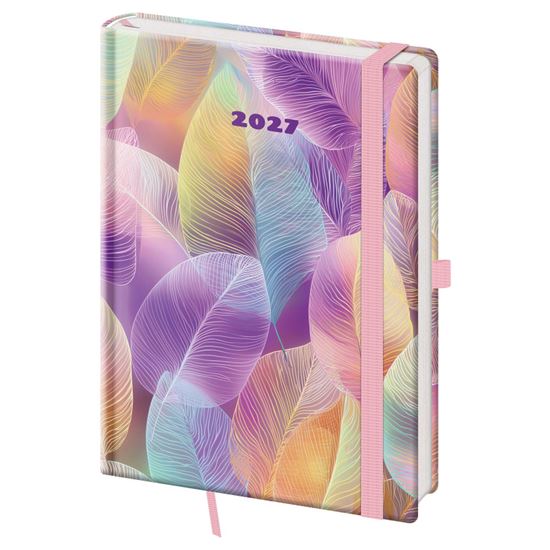 Obrázek z Diář VARIO Feathers - A5 / týdenní / s gumičkou