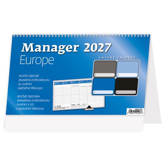Obrázek z Kalendář stolní - Manager Europe / S60
