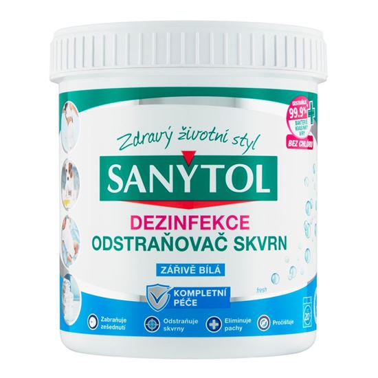 Obrázek z SANYTOL odstraňovač skvrn dezinfekční bělící - 450 g