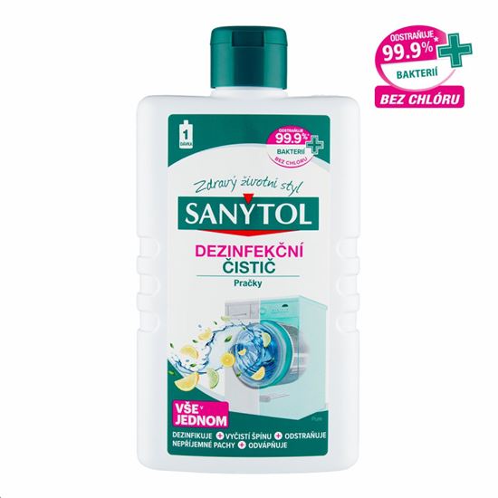Obrázek z SANYTOL dezinfekční čistič pračky - citron & limetka / 240ml
