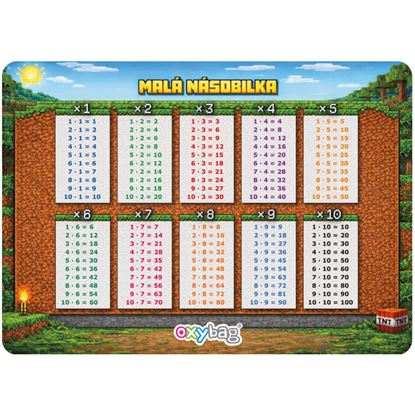 Obrázek Vzdělávací karty A4 - Malá násobilka / Playworld