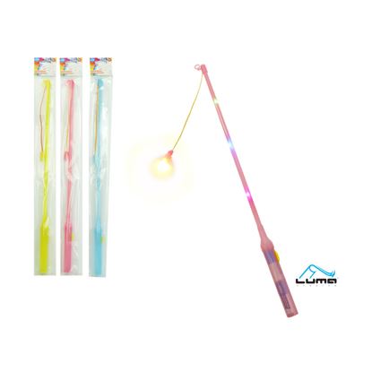 Obrázek Držák na lampion 50 cm - svítící LED / pastelový mix barev