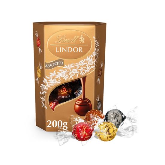 Obrázek z Lindt LINDOR Assorted - čokoládové pralinky / 200g