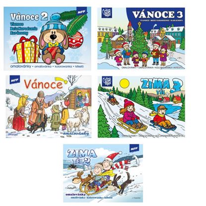 Obrázek Omalovánky A5 - mix Vánoce