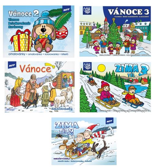 Obrázek z Omalovánky A5 - mix Vánoce