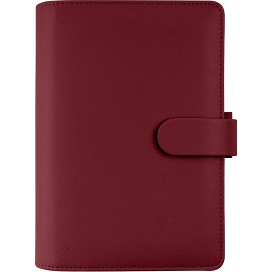 Obrázek z Diář Filofax Saffiano - osobní / dark cherry modular