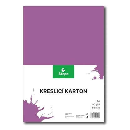 Obrázek Kreslicí karton - A4 / 180 g / 50 listů / fialová