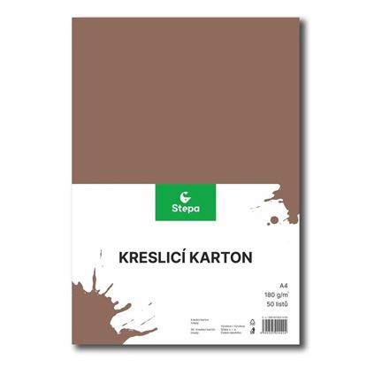 Obrázek Kreslicí karton - A4 / 180 g / 50 listů / hnědá