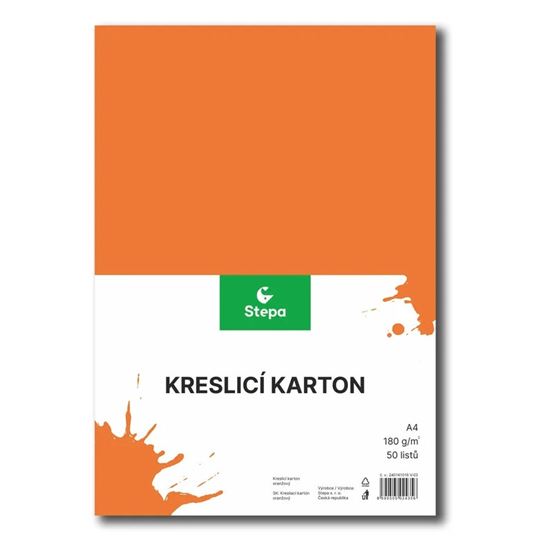 Obrázek z Kreslicí karton - A4 / 180 g / 50 listů / růžová