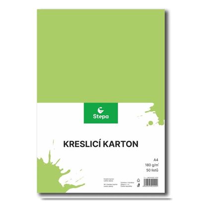 Obrázek Kreslicí karton - A4 / 180 g / 50 listů / sv.zelená