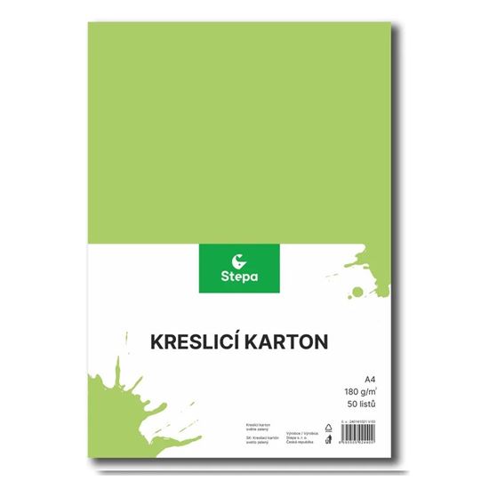 Obrázek z Kreslicí karton - A4 / 180 g / 50 listů / sv.zelená